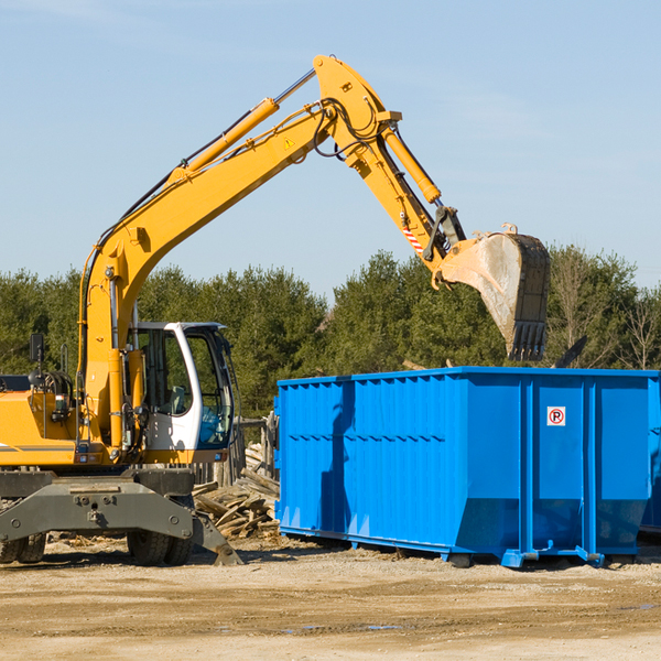 what size residential dumpster rentals are available in Milroy